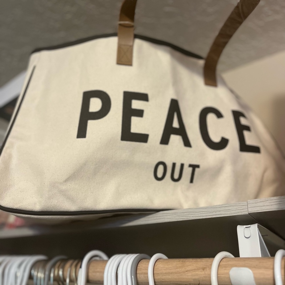 Peace out bag